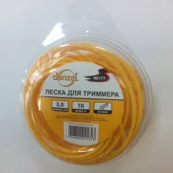 Леска для триммера квадратная витая, 3,0мм х 10м  Denzel Россия 96177