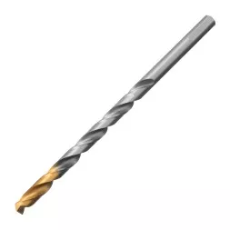 Сверло спиральное по металлу Denzel, 8 х 165 мм, Р6М5, Golden Tip, удлиненное, 718260