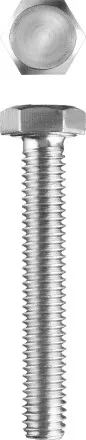 Болт ГОСТ 7798-70, M6 x 80 мм, 3 шт, кл. пр. 5.8, оцинкованный, ЗУБР 303086-06-080 купить в Надыме