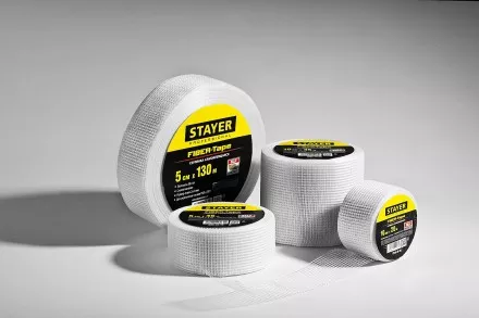 Серпянка самоклеящаяся FIBER-Tape, 10 см х 45м, STAYER Professional 1246-10-45 1246-10-45 купить в Надыме
