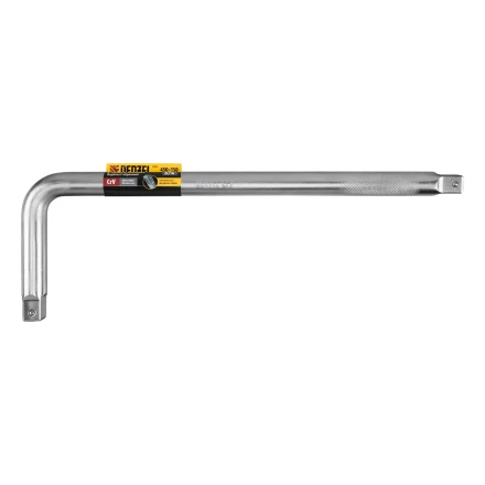 Вороток Г-образный, 450*150 мм, квадрат 3/4", CrV, матовый хром Denzel 14069 купить в Надыме