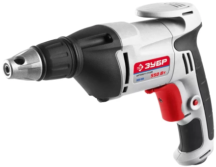 Шуруповерт ЗУБР сетевой,макс. диаметр крепежа 6мм,магнитный держатель,ремешок,0-4500об/мин,патрон HEX 1/4",550Вт ЗСШ-550 купить в Надыме
