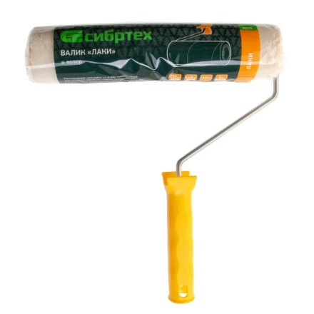 Валик "Лаки", 250 мм, ворс 5 мм, D - 48 мм, D ручки - 6 мм, велюр Сибртех 80239 купить в Надыме