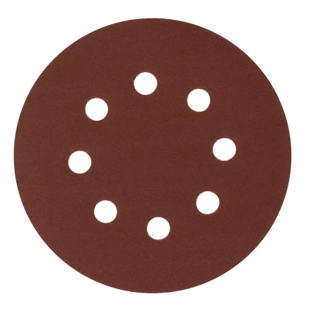 Круг абразивный на ворсовой подложке под "липучку", перфорированный, P 220, 125 мм, 5 шт Сибртех 738097 купить в Надыме
