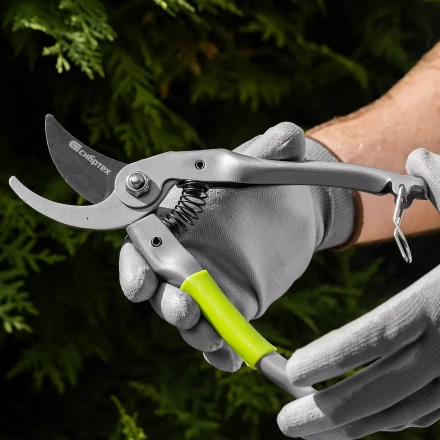 Секатор прямого реза Сибртех, 225 мм, металлические рукоятки, нижняя в ПВХ-оболочке, 604695 купить в Надыме