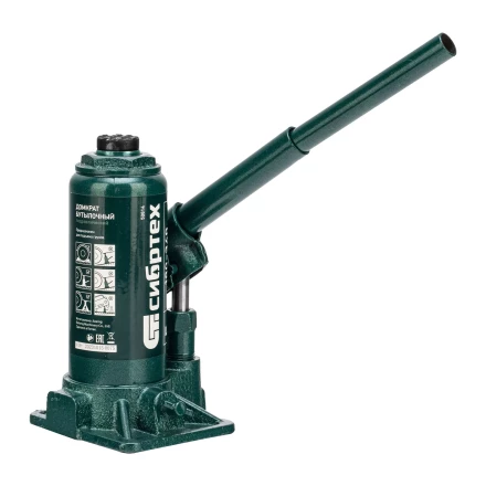 Домкрат гидравлический бутылочный Сибртех 50814, 5 т, 180-340 мм, в пласт. кейсе купить в Надыме