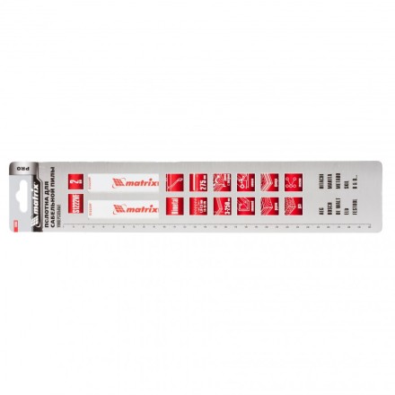 Полотна универсальные для сабельной пилы S1222VF   275/1,8-2,5мм Bimetal 2штуки  PRO Matrix 782003 купить в Надыме