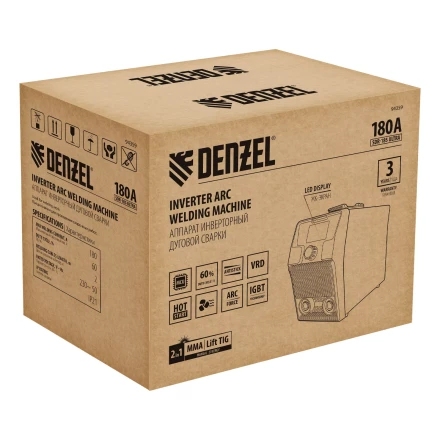 Аппарат инвертор. дуговой сварки Denzel SDR-185 Ultra, 180 А, ПВ 60% 94359 купить в Надыме