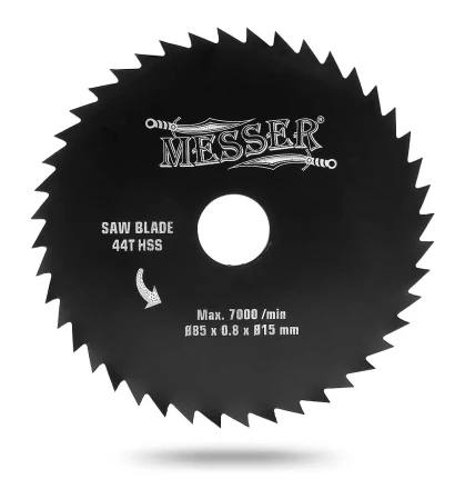 Диск HSS 85х15х0,8 мм 44T  универсальный для циркулярной мини-пилы MESSER М200 купить в Надыме