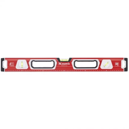 Уровень алюминиевый магнитный 1000 мм с зеркальным глазком MATRIX 2 компонентные рукоятки артикул 34733 купить в Надыме