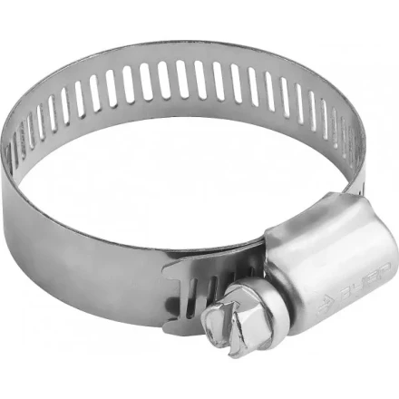 Хомуты ЗУБР "ЭКСПЕРТ", нерж. сталь, просечная лента 12 мм, 29-47 мм, 4 шт 37815-029-47-4 купить в Надыме