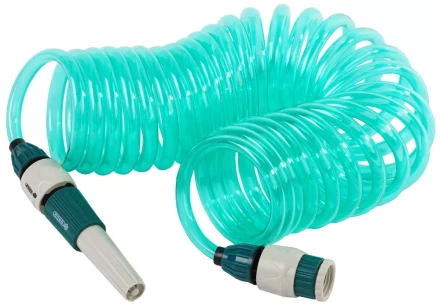 Шланг спиральный RACO для полива с наконечником и двумя внешними соединителями 4270-55895 купить в Надыме