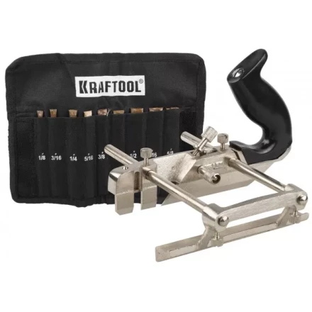 Рубанок KRAFTOOL "EXPERT" металлический для специальных работ, модель "A52", 9 ножей в комплекте, 210мм 1-18541-H9_z01 купить в Надыме