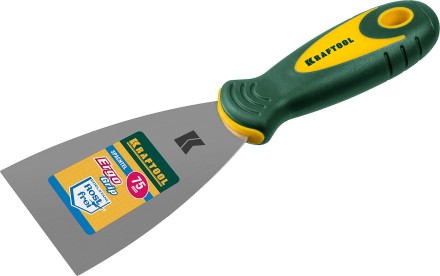 Шпательная лопатка KRAFTOOL с 2-компонент ручк, профилиров нержав полотно, 75мм 10035-075 купить в Надыме