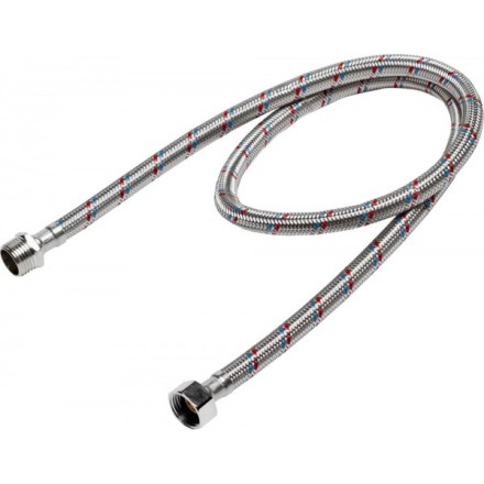Подводка гибкая STAYER для воды, оплетка из нержавеющей стали, г/ш 1/2&quot; - 1м 51015-G/S-100 купить в Надыме