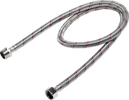 Подводка гибкая STAYER для воды, оплетка из нержавеющей стали, г/ш 1/2" - 1м 51015-G/S-100 купить в Надыме