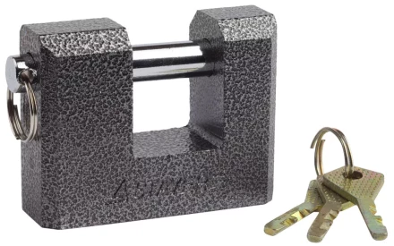 Замок STAYER "MASTER" навесной, П-образн.металлический корпус, с закаленной дужкой, в коробке, 80мм 37143-80 купить в Надыме