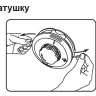 Катушка триммерная  полуавтоматическа легкая заправка лески, гайка M10x1.25 левая резьба винт M10-M10 левая резьба алюминиевая кнопка  DENZEL 96322 купить в Надыме
