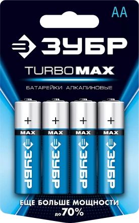 Батарейки TURBO MAX алкалиновые AA 15В серия Без серии купить в Надыме