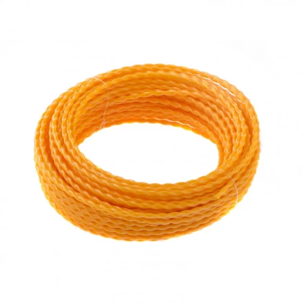 Леска для триммера овальная витая 2,4 мм х 15 м блистер Россия Denzel 96137 купить в Надыме