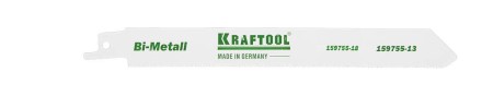 Полотно KRAFTOOL &quot;INDUSTRIE QUALITAT&quot;, S922EF, для эл/ножовки, Bi-Metall, по металлу, шаг 1,4мм, 130мм 159755-13 купить в Надыме