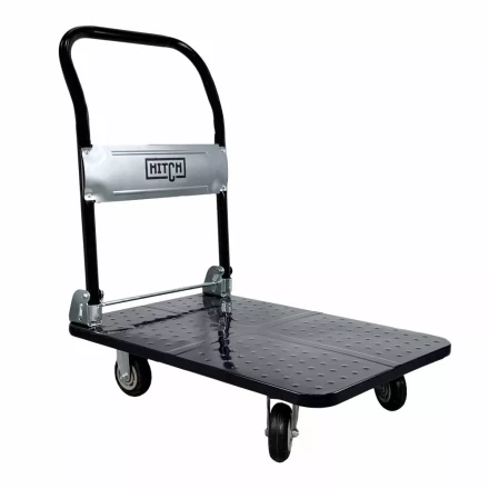 Тележка ручная платформенная металлическая HITCH 600кг 650*1100 колеса резиновые 150мм (SZ086116) купить в Надыме