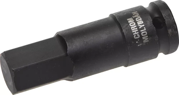 Торцовая головка KRAFTOOL "INDUSTRIE QUALITAT" ударная (1/2"), HEX, Cr-Mo, фосфатированная, H19 27950-19_z01 купить в Надыме