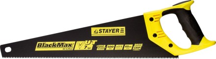 Ножовка универсальная (пила) STAYER BlackMAX 500 мм, 7TPI, тефлон покрытие, рез вдоль и поперек волокон, для средних заготовок, фанеры, ДСП, МДФ 2-15081-50 купить в Надыме