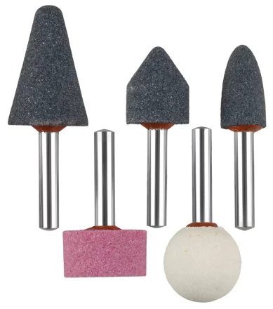 Набор ЗУБР "МАСТЕР": Абразивные минишарошки-насадки для  дрели, хвостовик d 6мм, 5 предм. 35994-H5 купить в Надыме