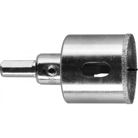 Коронка ЗУБР алмазная в сборе по кафелю, керамике с центрирующим сверлом и имбусовым ключом, зерно 60, 35мм 29850-35 купить в Надыме