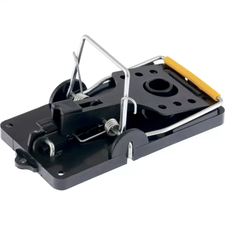 Мышеловка-крысоловка пластиковая открытая металлический механизм большая 140х75 мм СИБРТЕХ 94123 купить в Надыме