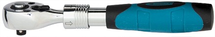 Ключ телескопический трещоточный 1/2&quot;  305-445 мм CrV хромир. 2-х комп. рукоятка  Gross 14070 купить в Надыме