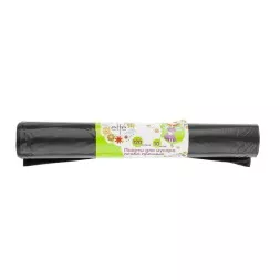 Пакеты для мусора 120 л 10 шт пвд прочные черные длинный ролик Elfe 92726