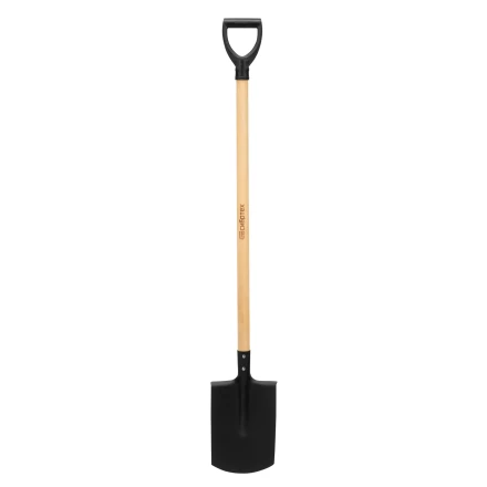 Лопата прямоугольная, 200х284х1340 мм, деревянный черенок с пропиткой, Россия Сибртех 614585 купить в Надыме