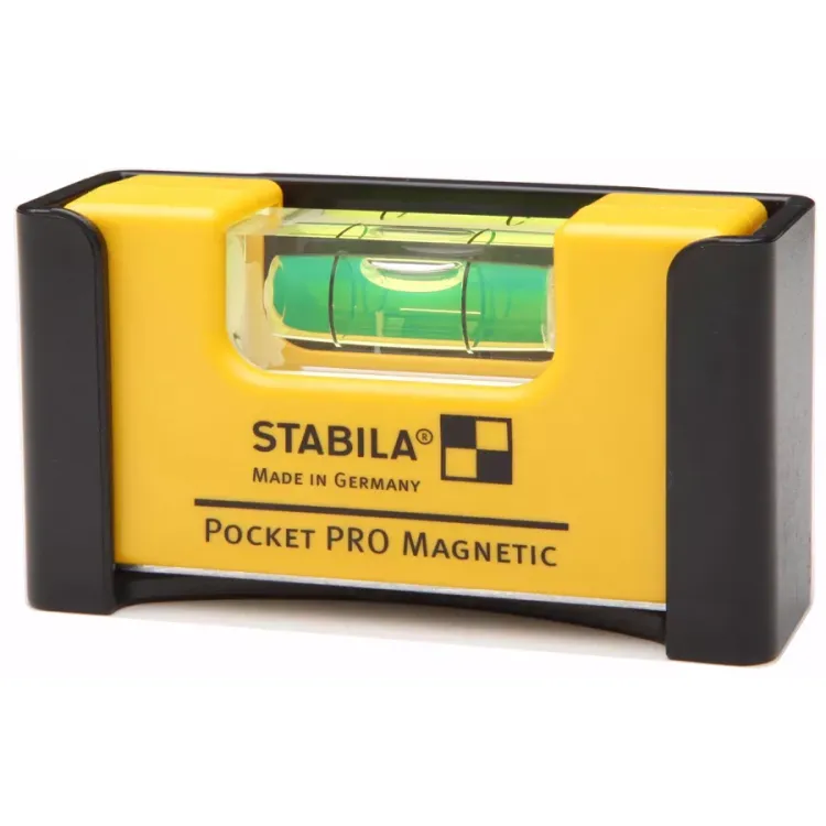 Уровень тип  Pocket Pro Magnetic 70x20x40мм в алюминиевом корпусе с магнитами с V-образным пазом  STABILA купить в Надыме