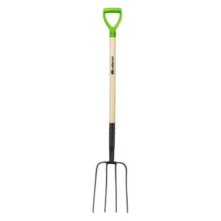 Вилы 4-рогие Сибртех 61379, сенные, кованые, 210х340х1260 мм, деревянный лакированный черенок купить в Надыме