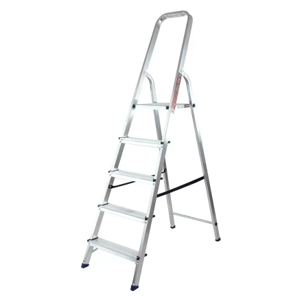 Стремянка усиленная MTX 9771477, 5 ступеней, алюминиевая, Россия купить в Надыме