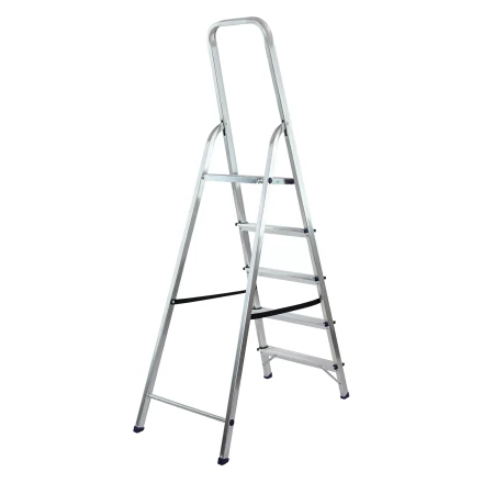 Стремянка усиленная MTX 9771477, 5 ступеней, алюминиевая, Россия купить в Надыме