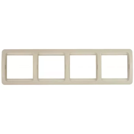 Панель СВЕТОЗАР "ГАММА" четверная горизонтальная, цвет бежевый SV-54150-B купить в Надыме