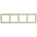 Панель СВЕТОЗАР "ГАММА" четверная горизонтальная, цвет бежевый SV-54150-B купить в Надыме