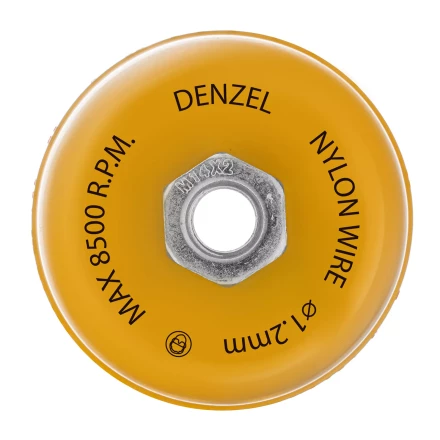 Щетка для УШМ Denzel, 100 мм, Чашка, нейлоновая щетина, М14, 74469 купить в Надыме
