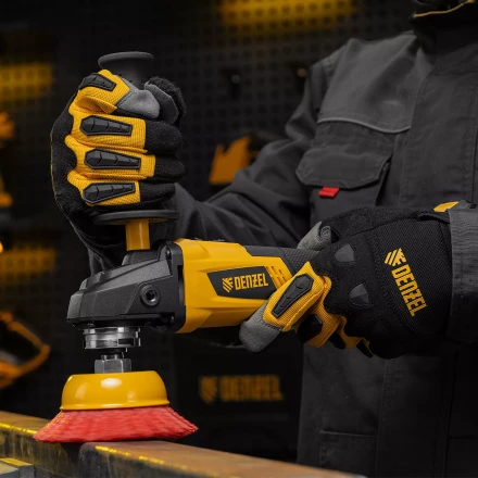 Щетка для УШМ Denzel, 100 мм, Чашка, нейлоновая щетина, М14, 74469 купить в Надыме