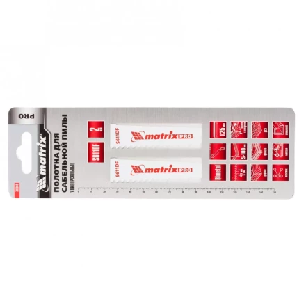 Полотна универсальные для сабельной пилы S611DF 125/4,3мм Bimetal 2 штуки PRO Matrix 782004 купить в Надыме