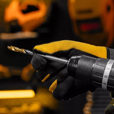 Сверло спиральное по металлу Denzel 8 x 117мм, Р6М5, Golden Tip, многогранная заточка, 718282 купить в Надыме