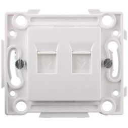 Розетка СВЕТОЗАР телефонная, 2 гнезда SV-55245-2