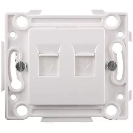 Розетка СВЕТОЗАР телефонная, 2 гнезда SV-55245-2 купить в Надыме