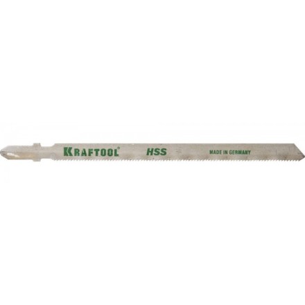 Полотна KRAFTOOL, T318A, для эл/лобзика, HSS, по металлу (1-3мм), EU-хвост., шаг 1,2мм, 110мм, 2шт 159552-1,2 купить в Надыме