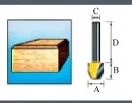 Фреза для прямого и наклонного фрезерования Makita D-10665 купить в Надыме