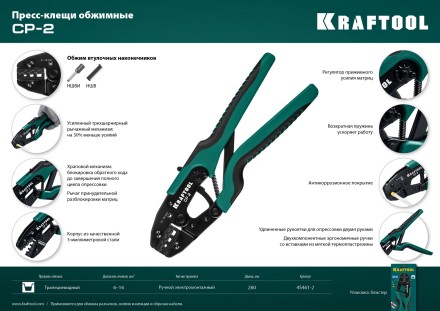 Пресс-клещи PKS-2 для втулочных наконечников 45461-2 купить в Надыме