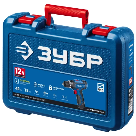 Дрель-шуруповерт 2 АКБ DL-12 A5 серия ПРОФЕССИОНАЛ купить в Надыме